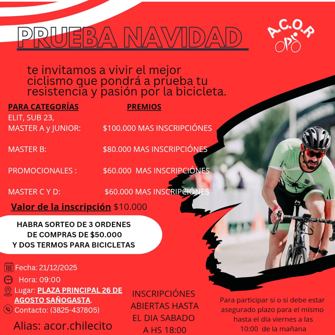 CICLISMO: VUELVE A CORRERSE LA GRAN PRUEBA NAVIDAD