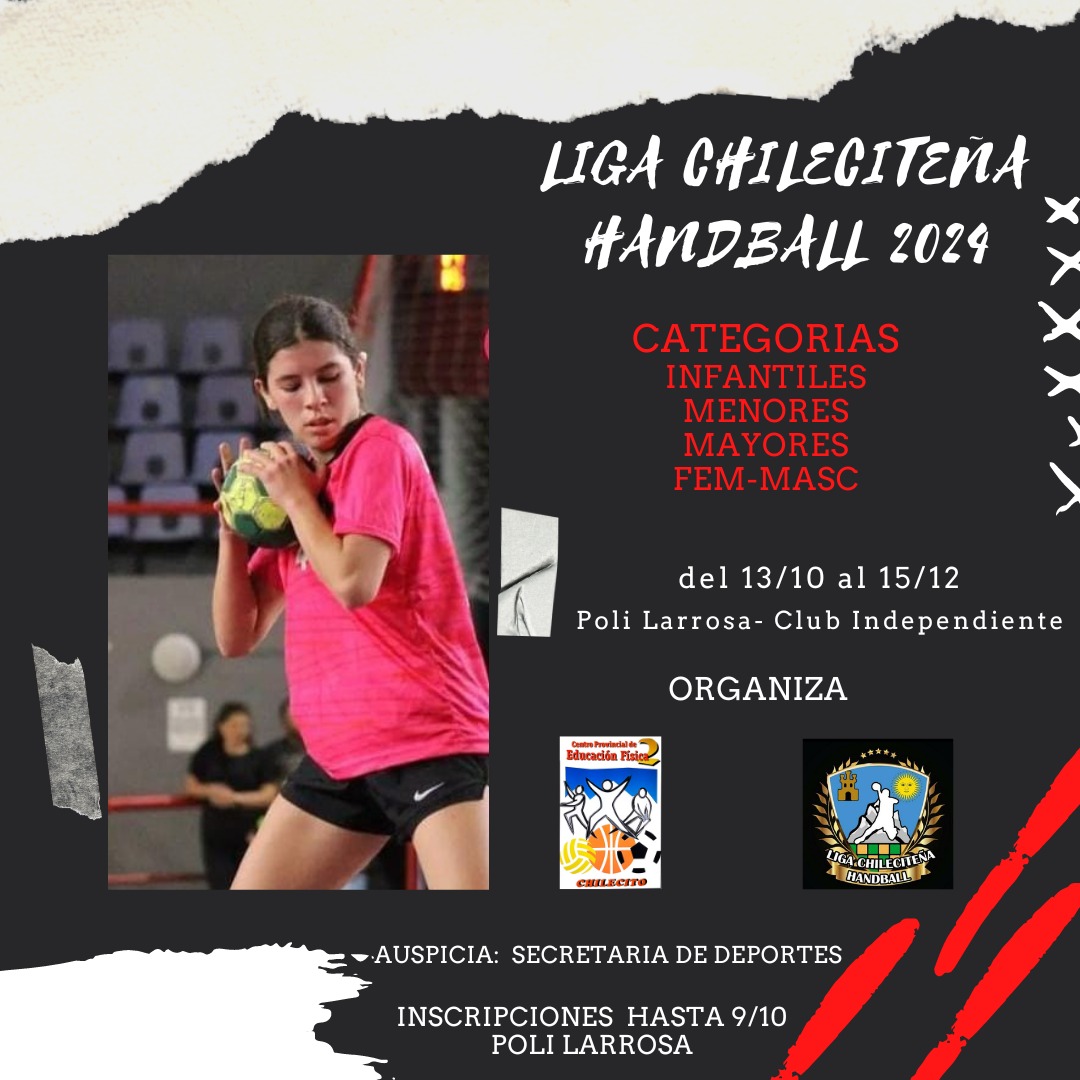 ESTE DOMINGO, COMIENZA LA LIGA CHILECITEÑA DE HANDBALL 2024