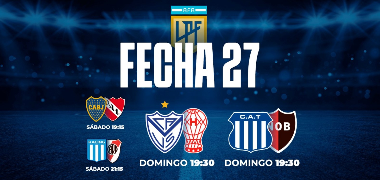 LIGA PROFESIONAL: SE JUEGA LA 27º Y ÚLTIMA FECHA