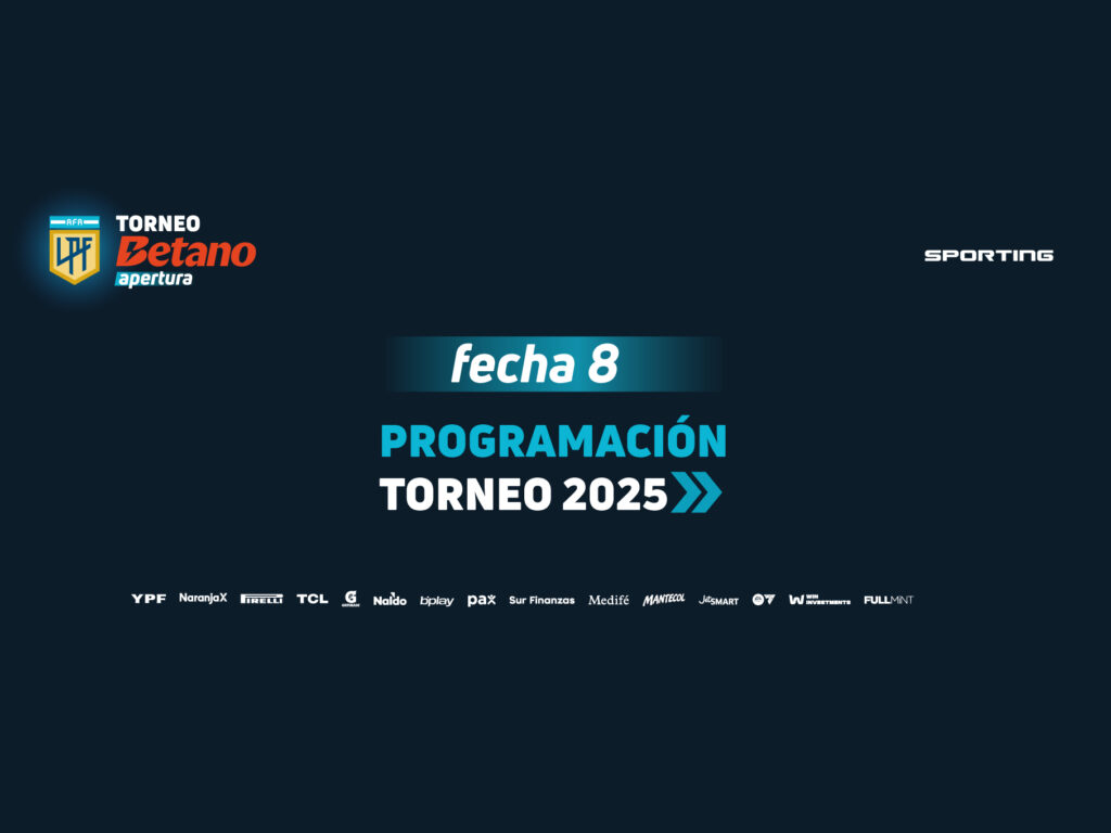 FÚTBOL ARGENTINO: ESTE LUNES SE COMPLETA  LA FECHA 8 DEL TORNEO APERTURA