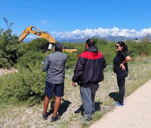 PRIMEROS TRABAJOS EN EL PREDIO DEL CLUB ESTRELLA ROJA