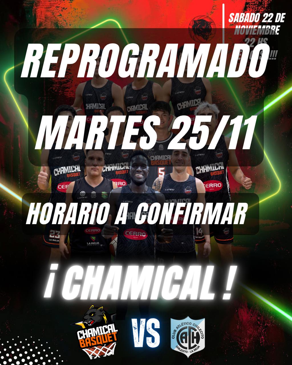 BASQUET – PRE FEDERAL: LUEGO DE LOS INCIDENTES, REPROGRAMAN EL TERCER JUEGO EN CHAMICAL