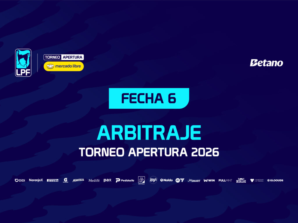 AFA: LOS PARTIDOS DE LA FECHA 6 DEL APERTURA