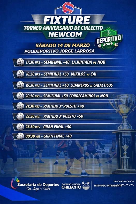 NEWCOM: SE CORONAN A LOS CAMPEONES DEL TORNEO ANIVERSARIO DE CHILECITO