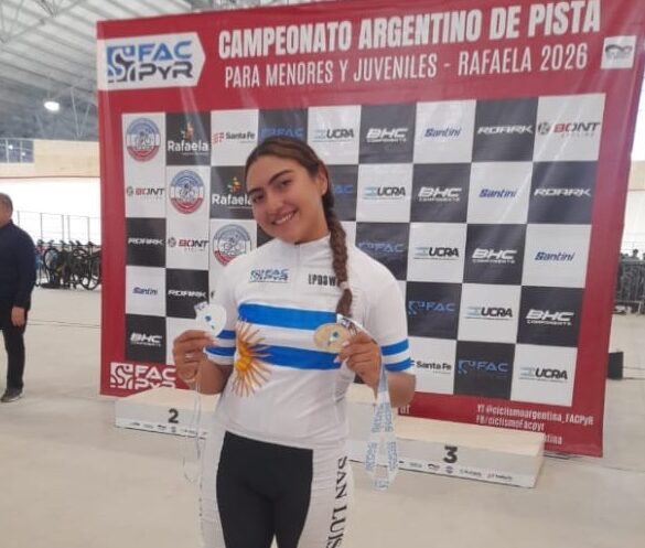 CICLISMO DE PISTA: AGUSTINA VEGA CERRÓ EL ARGENTINO CON MEDALLA DE PLATA EN VUELTAS PUNTABLES
