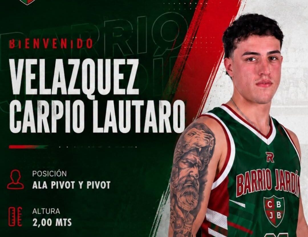 BÁSQUET: LAUTARO VELÁZQUEZ JUGARÁ LA LIGA ARGENTINA PARA BARRIO JARDÍN DE TUCUMÁN