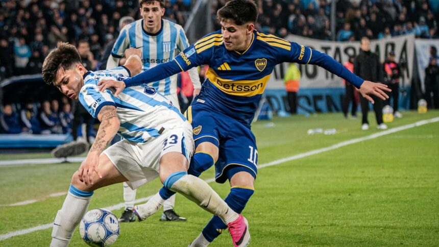 PICANTE EMPATE ENTRE RACING Y BOCA EN EL CILINDRO
